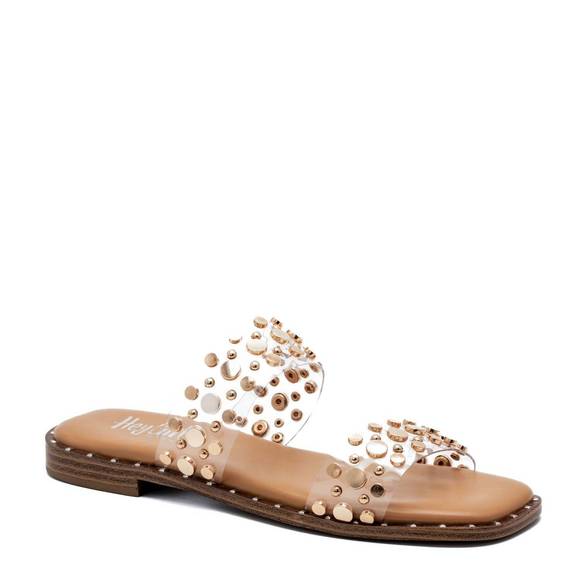 NEW CORKYS FOOTWEAR women's magnet sandal in clear - Picture 1 of 3